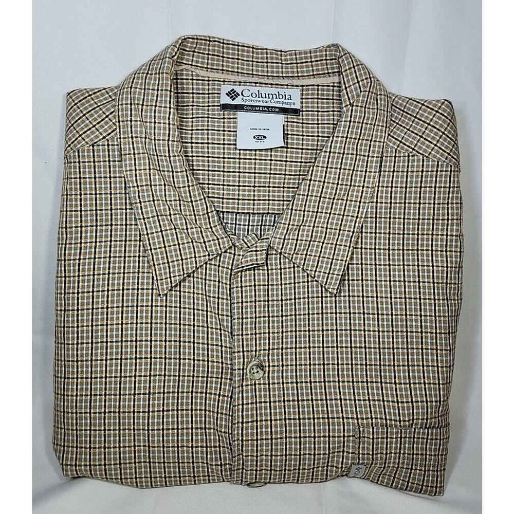 Columbia Y2K Sportswear Button Down Shirt Sleeve Shirt Men's XXL Western Outdoor